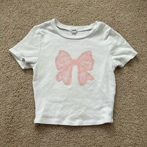Garage white stormi tee top